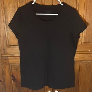 NOBO No Boundaries Classic Black Women's Casual Tshirt Top Size XXL